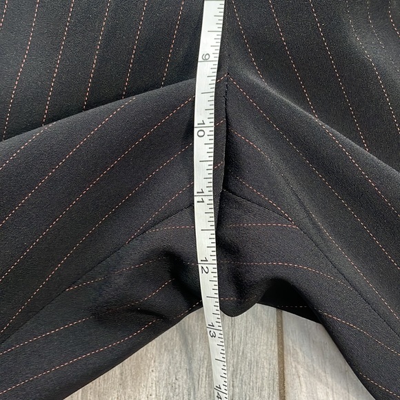 ***High Rise Black Red Pinstripe Pants size 4P - Picture 13 of 14